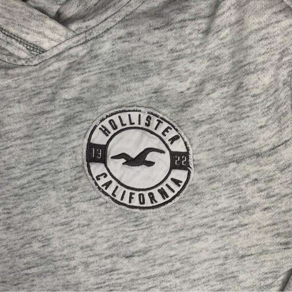 Hollister Hoodie Casual Grey Cotton Blend Pullover size XS - Picture 4 of 6